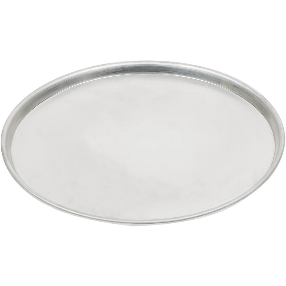 American Metalcraft T2010 10" x 1/2" Tin-Plated Steel Tapered / Nesting Deep Dish Pizza Pan