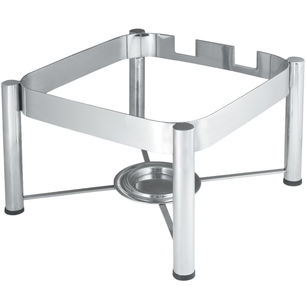 Vollrath 46113 Stainless Steel Chafer Stand for 6 Qt. Square Intrigue Induction Chafers