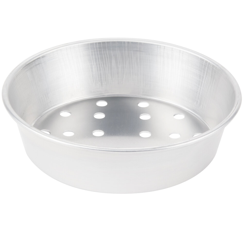 American Metalcraft PA90072 7" x 2" Perforated Standard Weight Aluminum Tapered / Nesting Pizza Pan