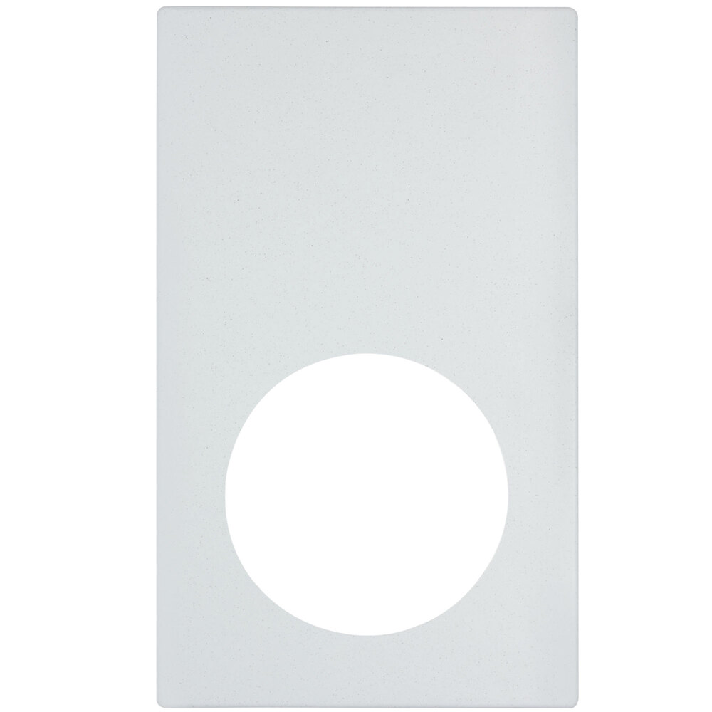Vollrath 8240620 Miramar® Resin Adapter Plate for Medium Round Pans - White Stone
