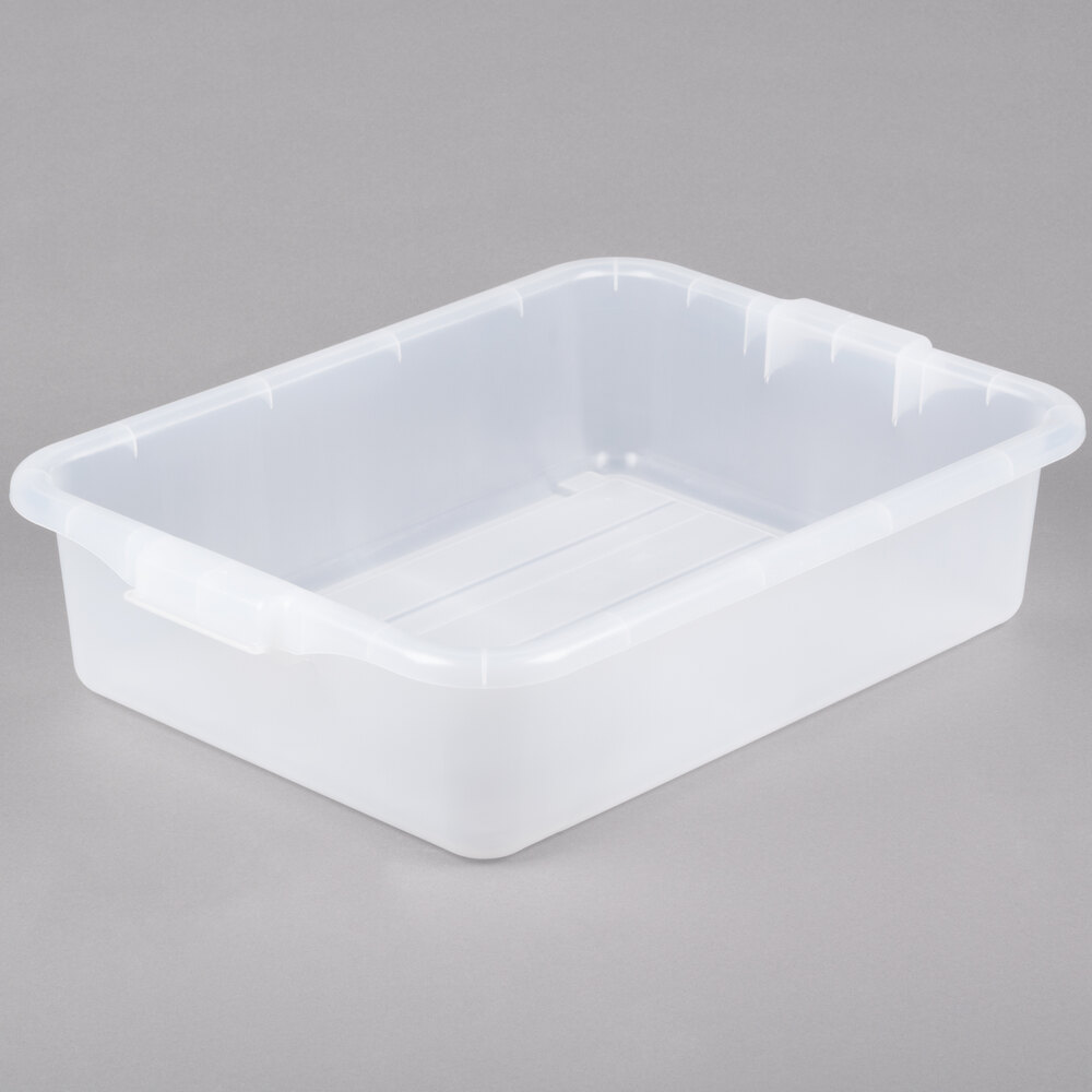 Vollrath 1521-C13 Traex® Color-Mate™ Clear Bus Tub / Food Storage Box - 20" x 15" x 5"