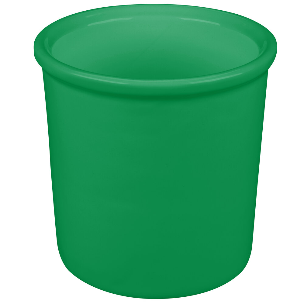 Tablecraft CW1665GN 1.25 Qt. Green Cast Aluminum Condiment Bowl