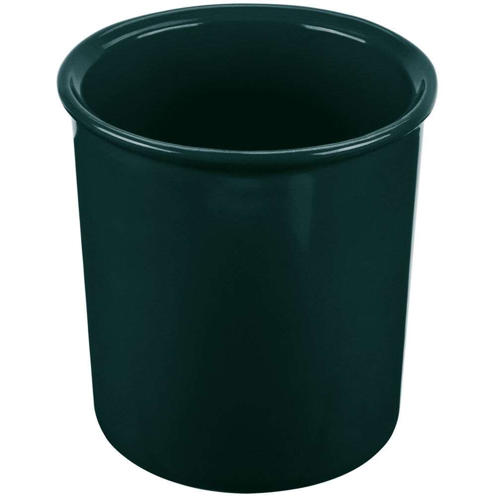 Tablecraft CW1680HGN 2.5 Qt. Hunter Green Cast Aluminum Salad Dressing Bowl