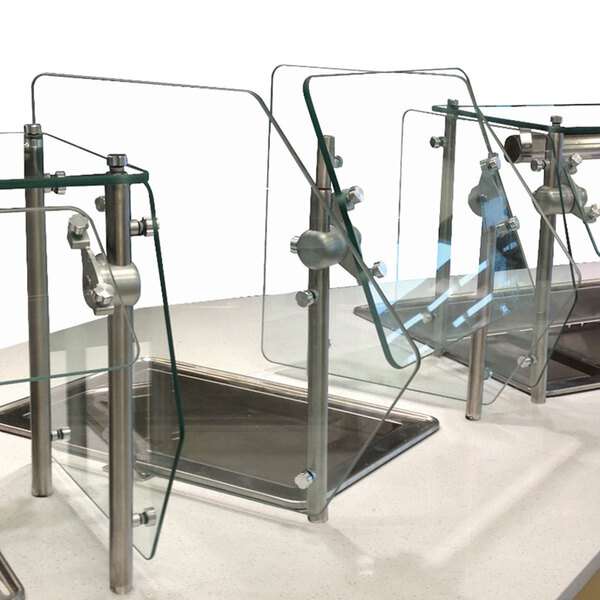 Advance Tabco Sleek Shield GS-48 Self Service Food Shield - 21 7/8" x 49 3/4" x 22"