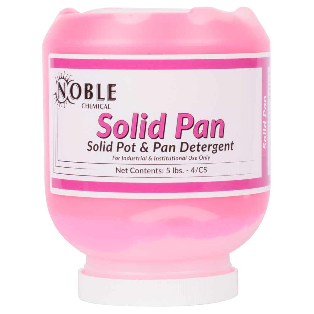 Noble 5 lb. / 80 oz. Concentrated Solid Pan Detergent - 4/Case