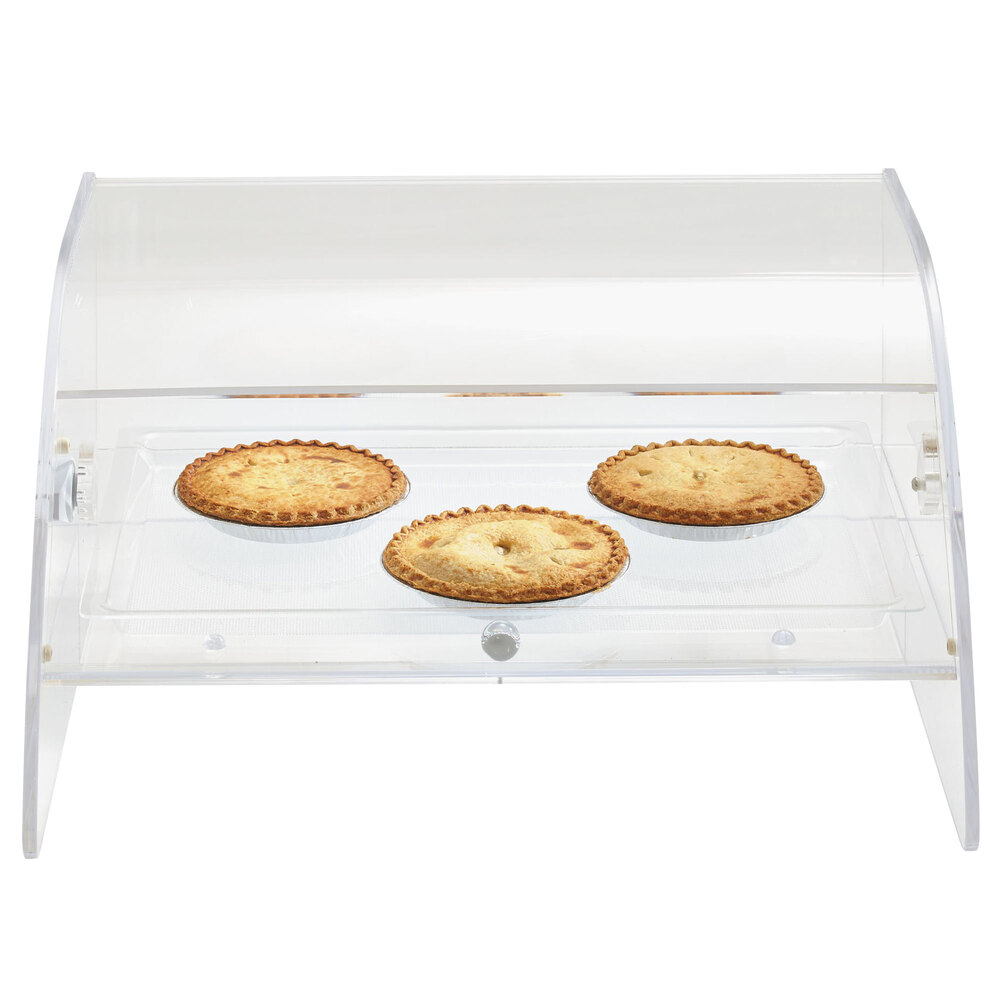 Vollrath XLBC1FR-1826-13 Extra Large Acrylic 1 Tray Bakery Case with Front and Rear Doors