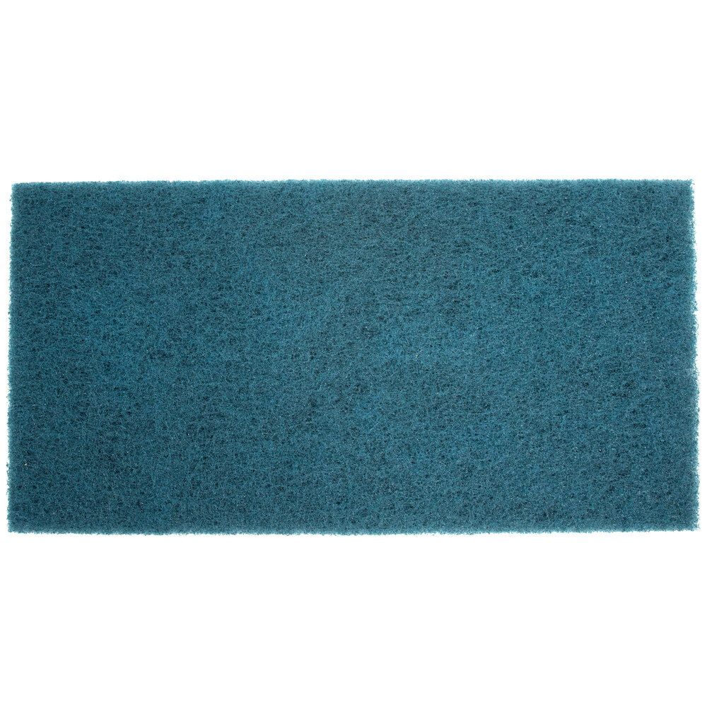 3M 5300 14" x 28" Blue Cleaner Pad - 10/Case