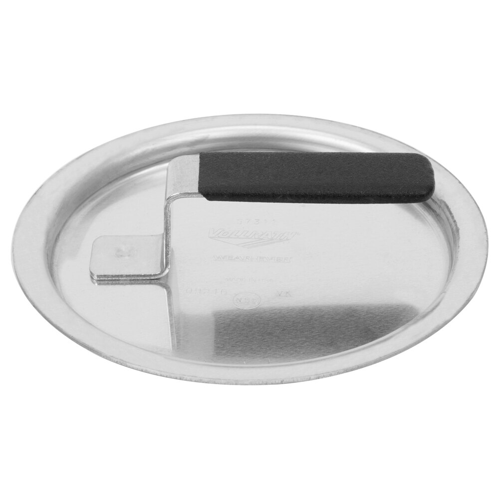 Vollrath 67311 Wear-Ever Flat Aluminum Pot / Pan Cover with Torogard Handle 6 5/8"