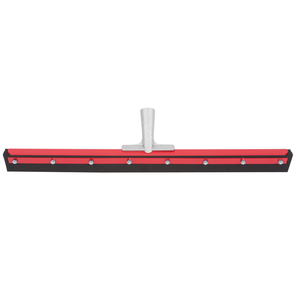 Carlisle 4008200 Sparta 24" Double Neoprene Foam Heavy-Duty Floor Squeegee with Metal Frame
