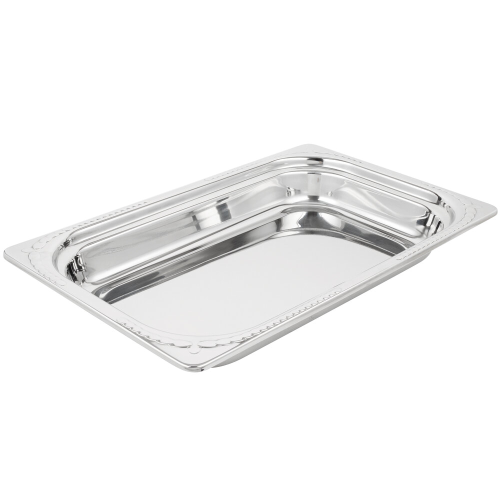 Vollrath 8230410 Miramar® Full Size Decorative Rectangular Food Pan - 2 1/2" Deep