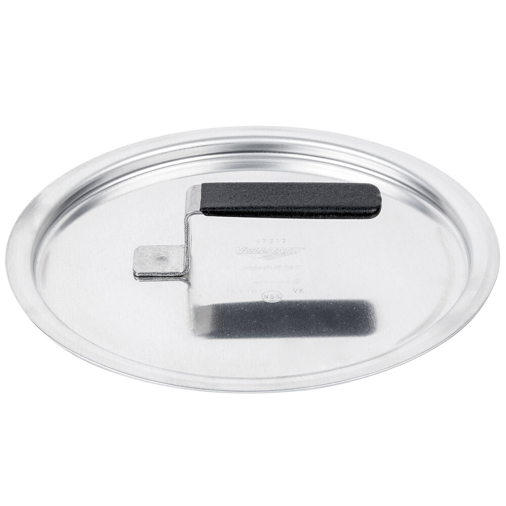 Vollrath 67313 Wear-Ever Flat Aluminum Pot / Pan Cover with Torogard Handle 9 3/16"